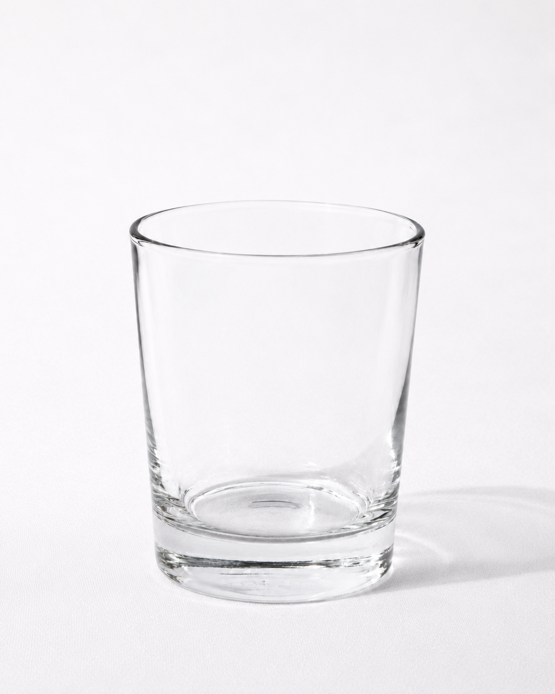 Klares niedriges Trinkglas mit 23 cl Fassungsvermögen